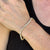 4.30 CTW Round Brilliant Diamond 14 Karat Yellow Gold Tennis Bracelet