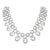 15.50 CTW Round Brilliant Diamond 18 Karat White Gold Circle Statement Necklace