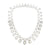 15.50 CTW Round Brilliant Diamond 18 Karat White Gold Circle Statement Necklace