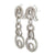 Round Brilliant Diamond 18 Karat White Gold Modern Drop Danlge Circle Earrings
