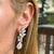 1970's Oscar Heyman Custom Diamond Platinum Drop Dangle Earrings 17.8 CTW