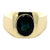 Oval Sapphire 18 Karat Yellow Gold Bezel Set Men's Ring