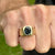 Oval Sapphire 18 Karat Yellow Gold Bezel Set Men's Ring