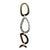 Diamond 18 Karat Two Tone Gold Circle Drop Dangle Modern Earrings
