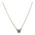 Tiffany & Co Color By Yard Aquamarine Bezel Set Pendant Necklace Sterling Silver