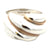 Tiffany & Co. Sterling Silver 14 Karat Yellow Gold Wavy Shrimp Estate Ring