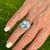 David Yurmin Wheaton Blue Topaz Diamond Sterling Silver Cocktail Ring