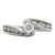 Diamond 14 Karat White Gold Bypass Engagement Ring