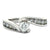 Diamond 14 Karat White Gold Bypass Engagement Ring