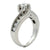 Diamond 14 Karat White Gold Bypass Engagement Ring