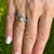 Diamond 14 Karat White Gold Bypass Engagement Ring