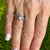 Diamond 14 Karat White Gold Bypass Engagement Ring