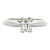 Emerald Cut Diamond Solitaire 18 Karat White Gold Engagement Ring