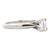 Emerald Cut Diamond Solitaire 18 Karat White Gold Engagement Ring