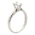 Emerald Cut Diamond Solitaire 18 Karat White Gold Engagement Ring