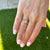 Emerald Cut Diamond Solitaire 18 Karat White Gold Engagement Ring