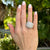 5.00 CTW Pavé Round Brilliant Cut Diamond Tapered 18 Karat Gold Dome Ring