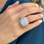 5.00 CTW Pavé Round Brilliant Cut Diamond Tapered 18 Karat Gold Dome Ring