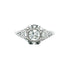 Art Deco Diamond Filigree Platinum Engagement Ring