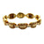 Etruscan Style Diamond 18 Karat Yellow Gold Link Bracelet