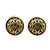 John Hardy Rare Gold Round Button Lever Back Earrings