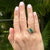 Diamond & Opal Inlay 14 Karat Yellow Gold Bypass Ring