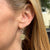 Meira T Diamond Drop 14 Karat Yellow & White Gold Disc Drop Earrings