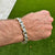 Gents 5.00 CTW Round Brilliant Cut Diamond 14 Karat Two Tone Link Bracelet
