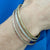 18K Tri Color Gold Diamond Bangle Bracelets Set of 3