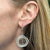 Reversible Diamond 18 Karat White Gold Dangle Drop Earrings Modern