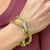 Charles Krypell Diamond 18 Karat Yellow & White Gold Link Bracelet