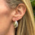 Diamond 14 Karat White Gold Modern Huggie Hoop Earrings