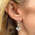 Diamond 14 Karat White Gold Dangle Vintage Earrings