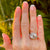 Art Deco Diamond 14 Karat White Gold Bypass Ring
