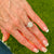 2.03 Carat Cushion Diamond Halo Platinum Engagement Ring GIA Certified J/SI1