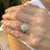 2.03 Carat Cushion Diamond Halo Platinum Engagement Ring GIA Certified J/SI1