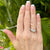 Art Deco Lab Grown Diamond Platinum Filigree Vintage Ring
