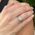 Art Deco Lab Grown Diamond Platinum Filigree Vintage Ring