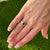 Art Deco Sapphire 14 Karat White Gold Filigree Solitaire Ring