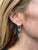 Diamond Ruby Baroque Pearl 18 Karat Gold Drop Greek Key Design Estate Earrings
