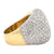 5.00 CTW Pavé Round Brilliant Cut Diamond Tapered 18 Karat Gold Dome Ring