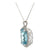 24.5 Carat Aquamarine & Diamond 18 Karat White Gold Pendant GIA Certified
