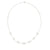 3.0 CTW Round Brilliant Cut Diamond Floral Station 18 Karat White Gold Necklace