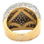 5.00 CTW Pavé Round Brilliant Cut Diamond Tapered 18 Karat Gold Dome Ring