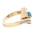 Diamond & Opal Inlay 14 Karat Yellow Gold Bypass Ring
