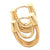 Marco Bicego Multi-Strand Huggie Hoop 18 Karat Yellow Gold Earrings