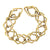 1960's  Rope & Polished 18 Karat Yellow Gold Double Link Estate Bracelet