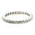 Diamond 14 Karat White Gold Eternity Wedding Band Ring Size 8.5