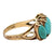 1960's Turquoise Gemstone 18 Karat Yellow Gold Vintage Ring