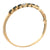 Diamond Sapphire 14 Karat Yellow Gold Hinged Bangle Modern Bracelet
